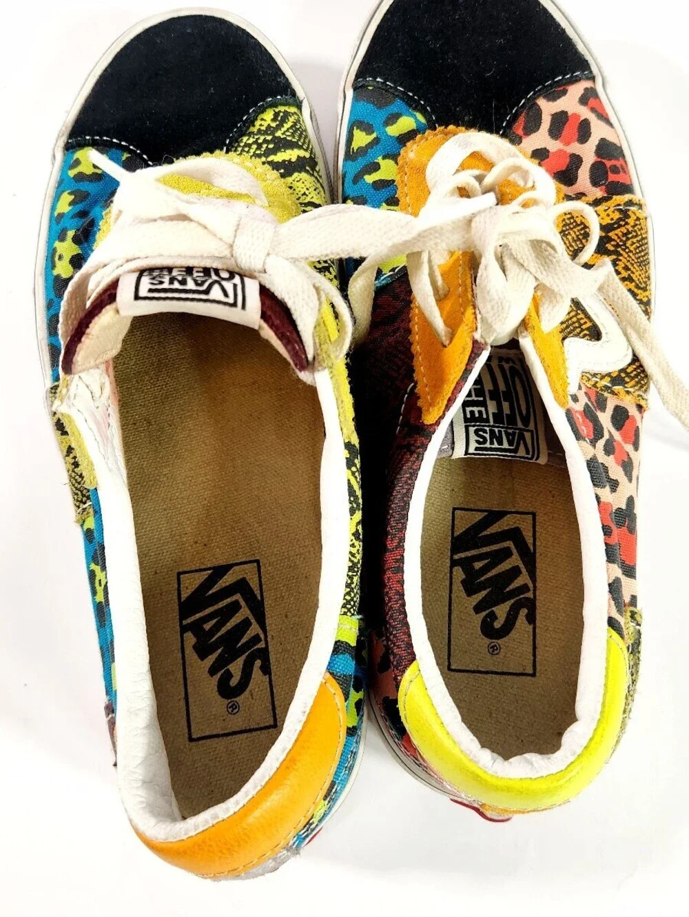 Vans Men's Multicolor Patchwork Skateboard Shoes Size 6.5